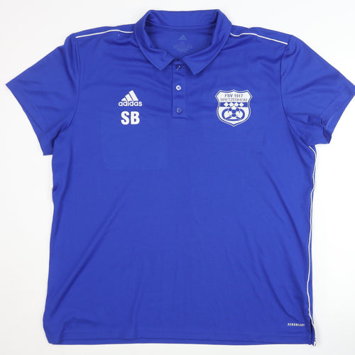 Adidas Men's Blue XL Polo Football Jersey