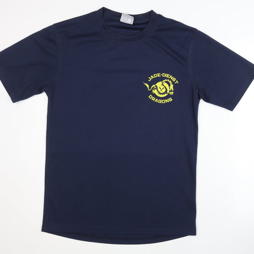 Tee Jays Men's Blue Medium Basic T-Shirt