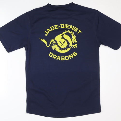 Tee Jays Men's Blue Medium Basic T-Shirt