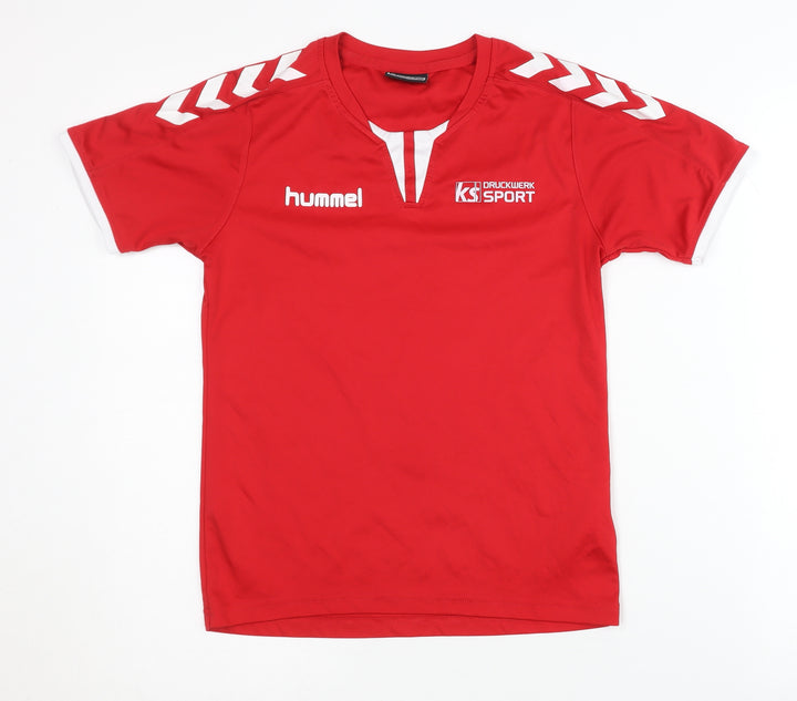 Hummel Boys Red Jersey T-Shirt, Size 12-13 Years