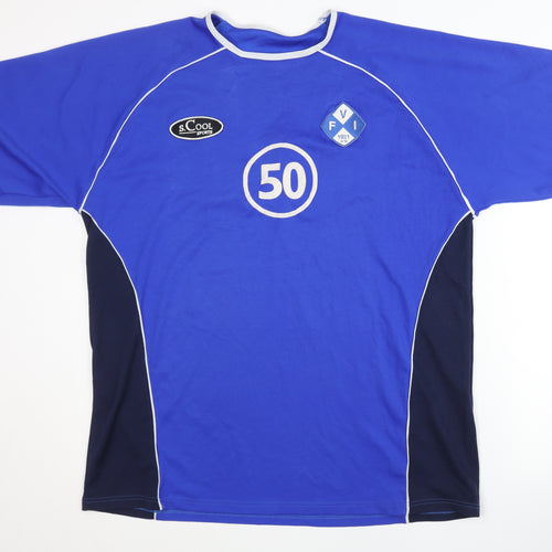 s.Cool Sports Unisex XL Blue Cycling Jersey