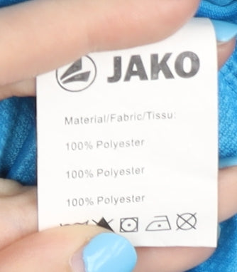 Jako Men's Blue Polo Shirt Medium Logo