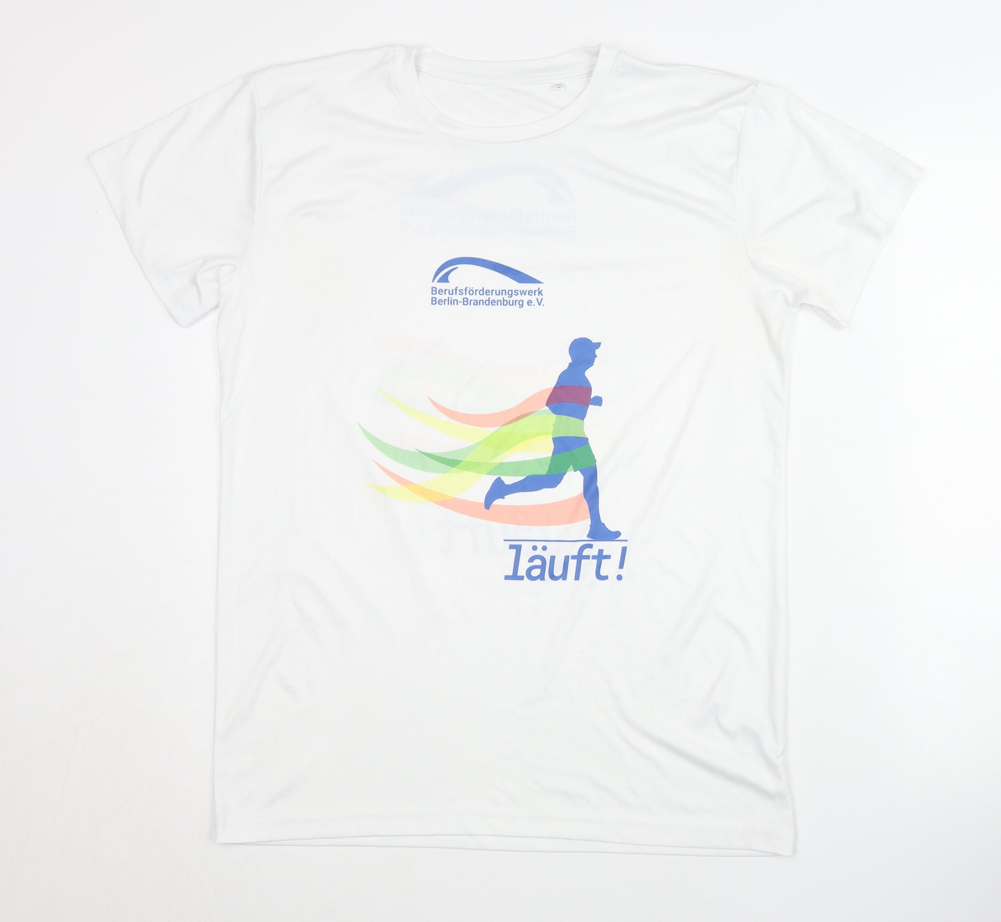 Berufsförderungswerk Men's White Graphic T-Shirt M - Sports Activewear
