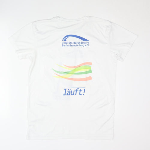 Berufsförderungswerk Men's White Graphic T-Shirt M - Sports Activewear