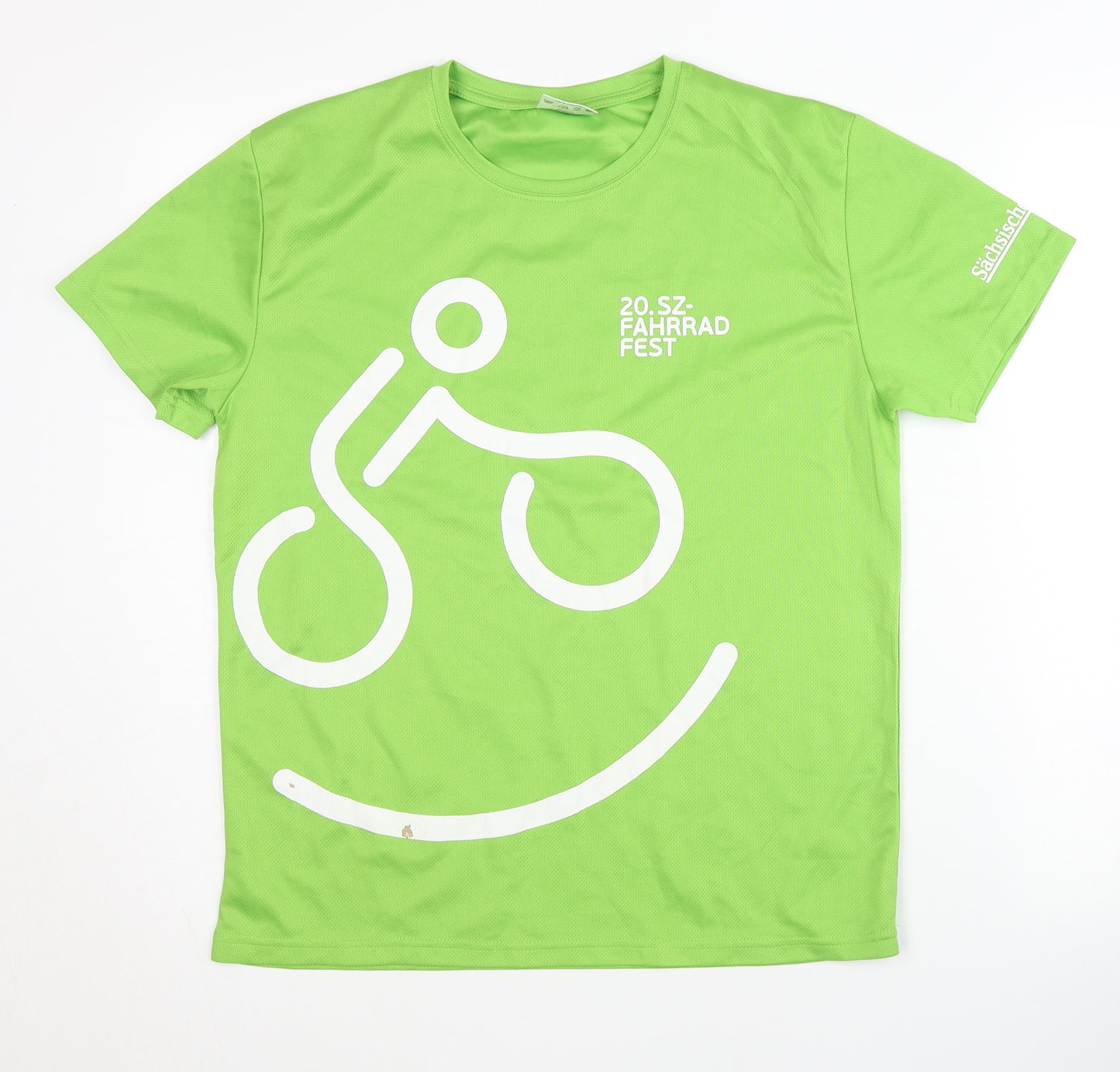 DEE Men's Green Cycling T-Shirt S Breathable Sportswear
