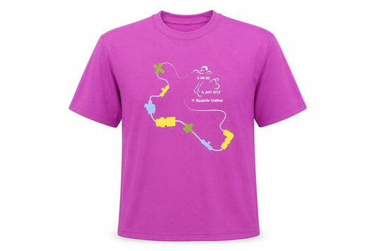 Front view of attractive TeamSports Men's Purple 2XL T-Shirt