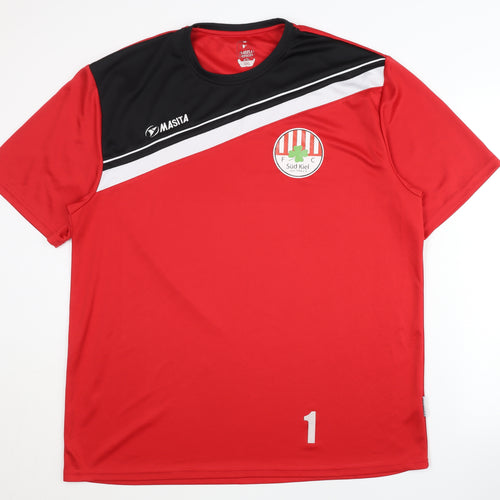 Masita Men's Red 3XL Football Jersey T-Shirt