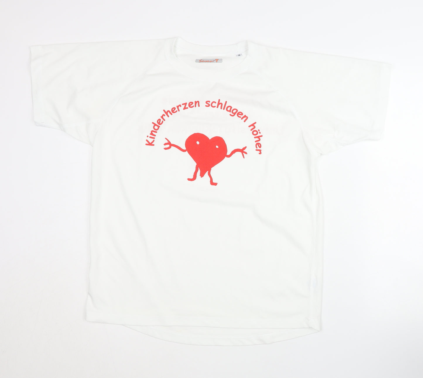 Seven-T Men's White Graphic Print T-Shirt M