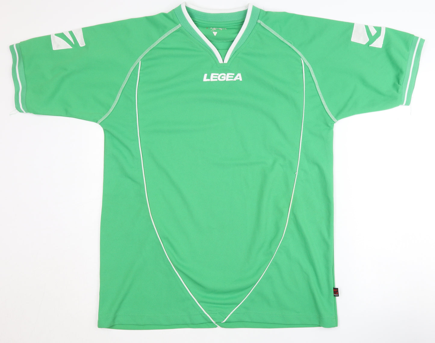 Legea Men's Green Jersey L Sports V-Neck