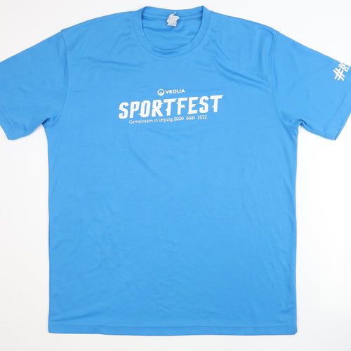 Just Cool Men's Blue 2XL T-Shirt - Gym & Running