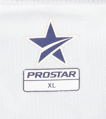 Prostar Men's White Jersey XL with Logo Accents