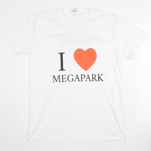 Mega Park Unisex White T-Shirt L Party Fun