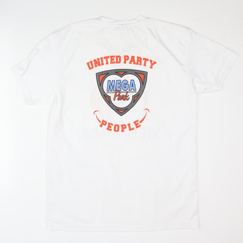 Mega Park Unisex White T-Shirt L Party Fun