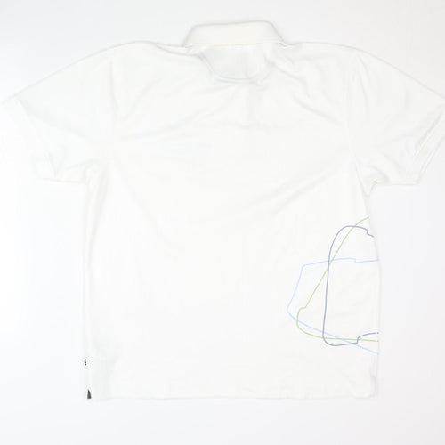Tee Jays Men's White Polo Shirt L
