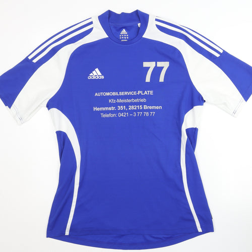 Adidas Men's Blue Jersey - Athletic Football L