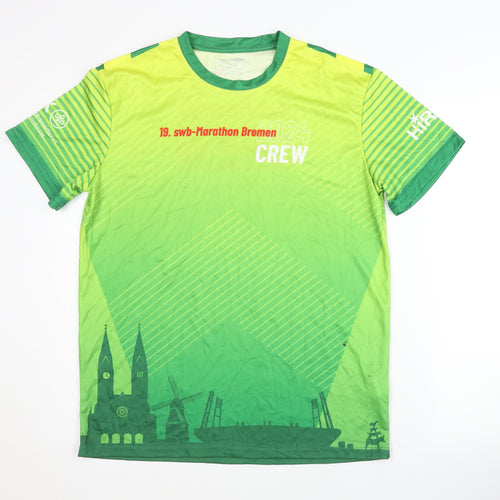 Pole Position Men's Green M Running T-Shirt Jersey