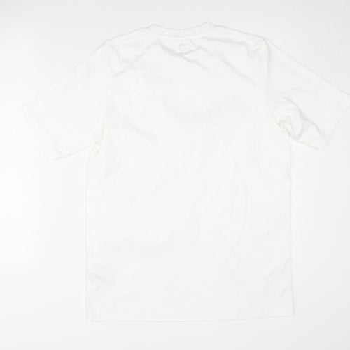 Jako Men's White S T-Shirt Logo Sports Activewear