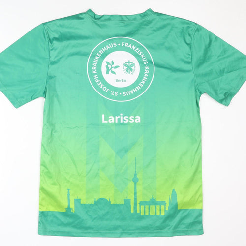 Berlin Unisex Green Graphic Print Jersey T-Shirt M
