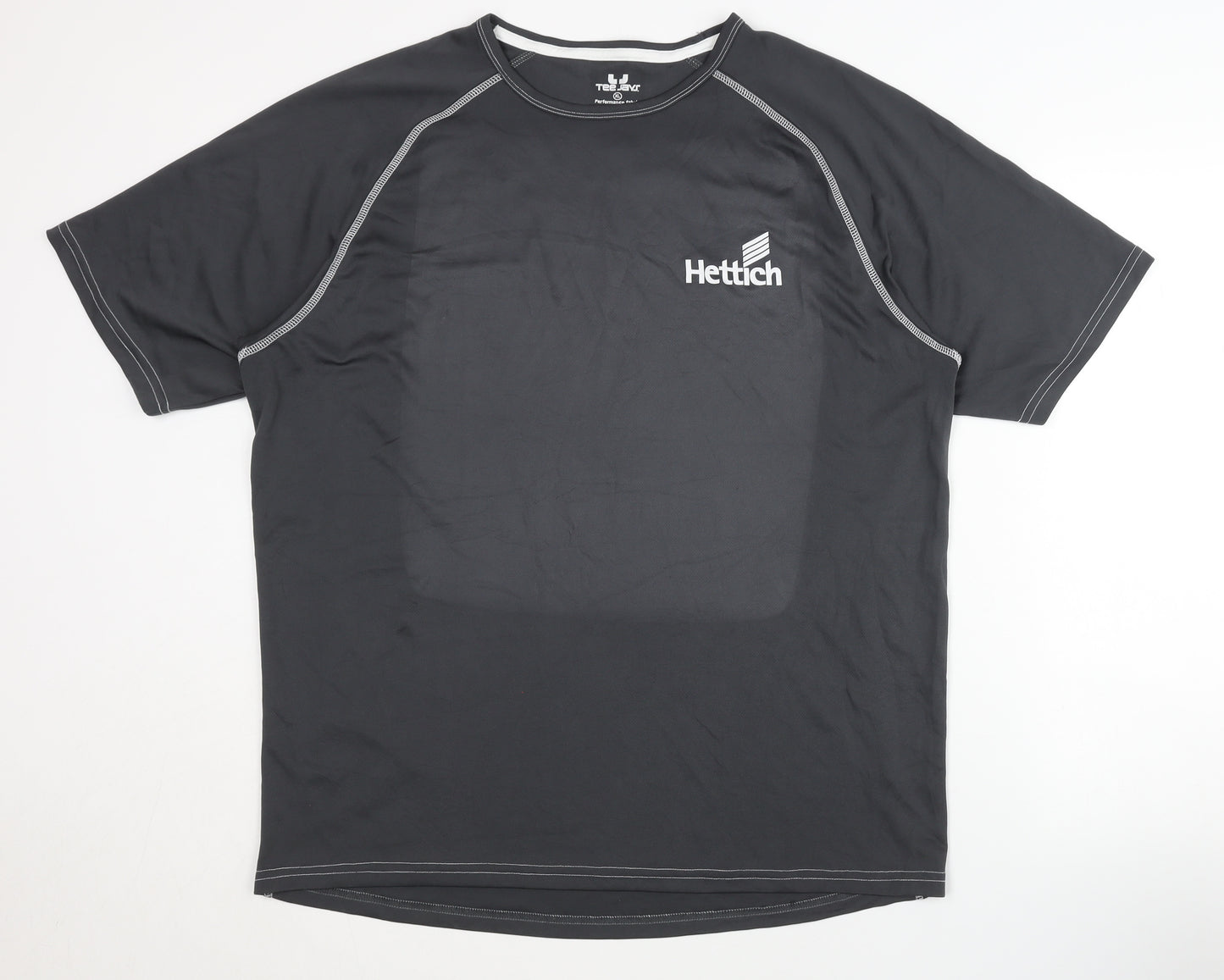 Tee Jays Men's Black XL Sports T-Shirt