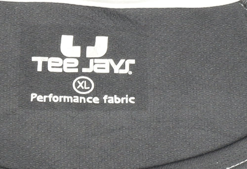Tee Jays Men's Black XL Sports T-Shirt