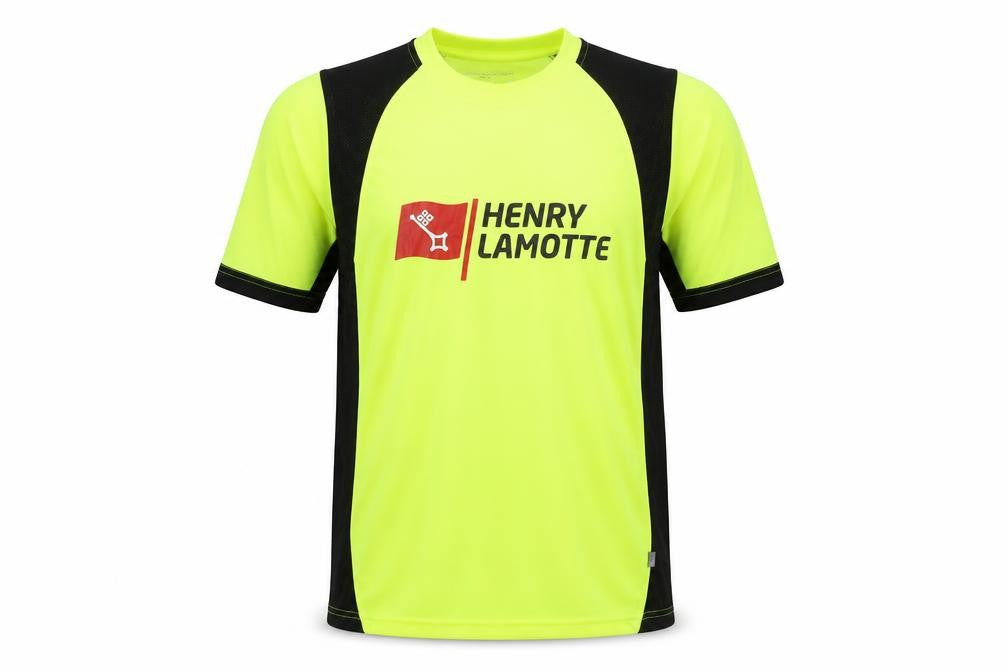 Front view of James & Nicholson Men's Green T-Shirt M