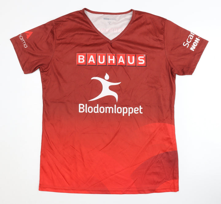 NEH.com Women's Red XL Running T-Shirt