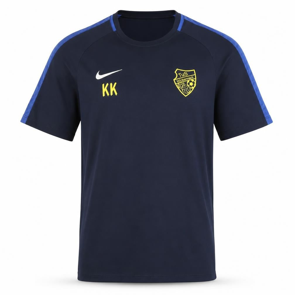 Front view of Nike Men's Blue Jersey T-Shirt, size L