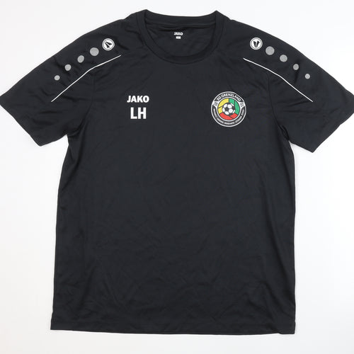 JAKO Men's Black Football T-Shirt L