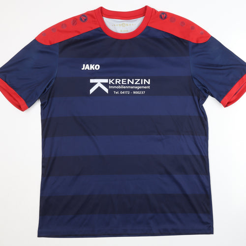 Jako Men's Blue Football Jersey L