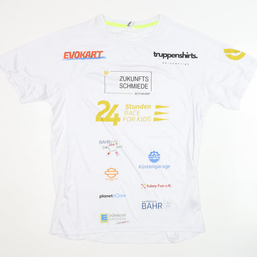 Roly Sport Unisex White Active T-Shirt M