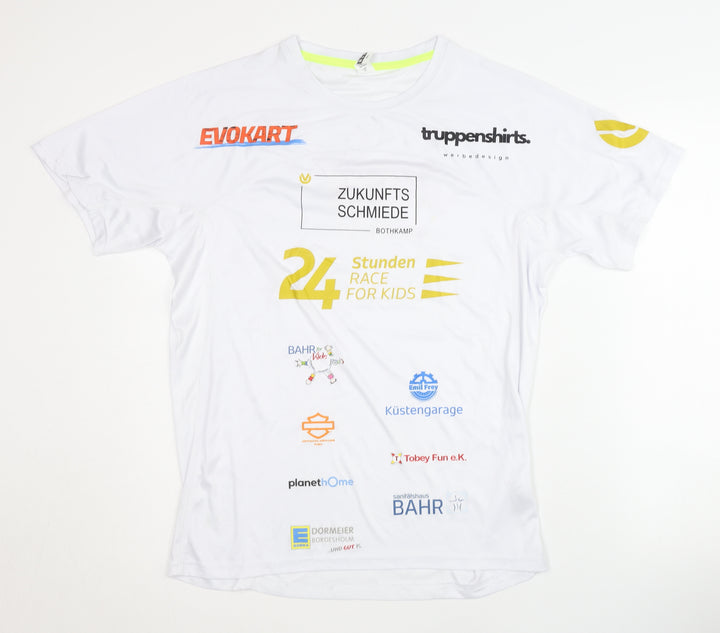 Roly Sport Unisex White Active T-Shirt M
