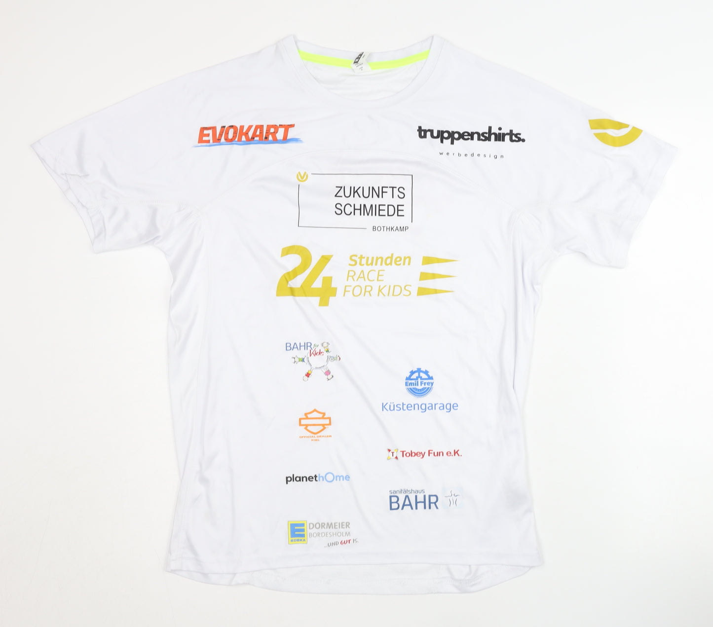Roly Sport Unisex White Active T-Shirt M