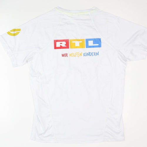 Roly Sport Unisex White Active T-Shirt M