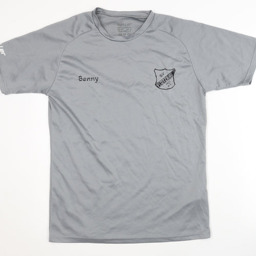 Saller Men's Grey Football Jersey T-Shirt