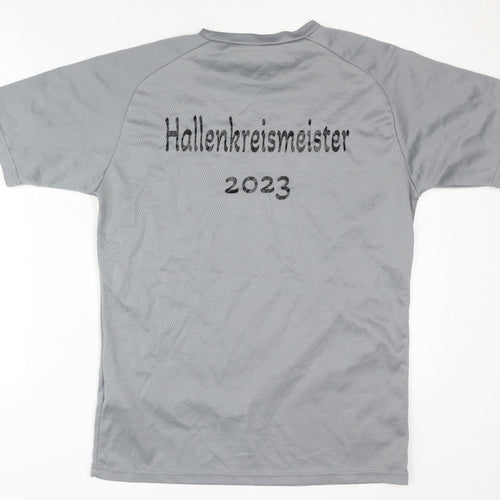 Saller Men's Grey Football Jersey T-Shirt