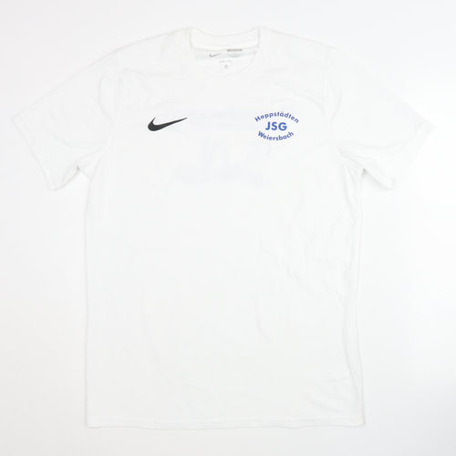 Nike Men's White Slim Fit Gym T-Shirt L