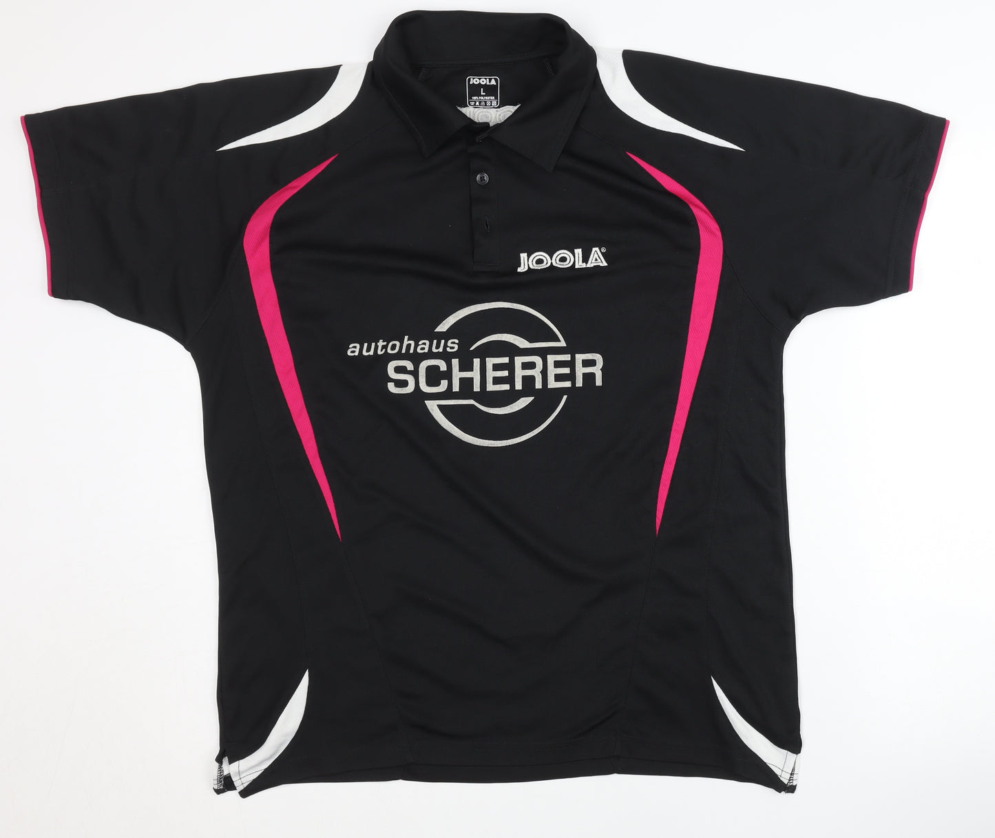 JOOLA Men's Black Polo Shirt L for Table Tennis