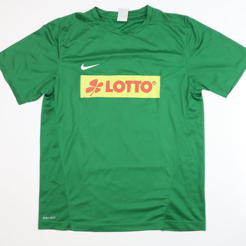 Nike Men's Green Athletic Jersey T-Shirt