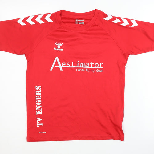 Hummel Boys Red Handball T-Shirt, All Seasons, Size 9-10