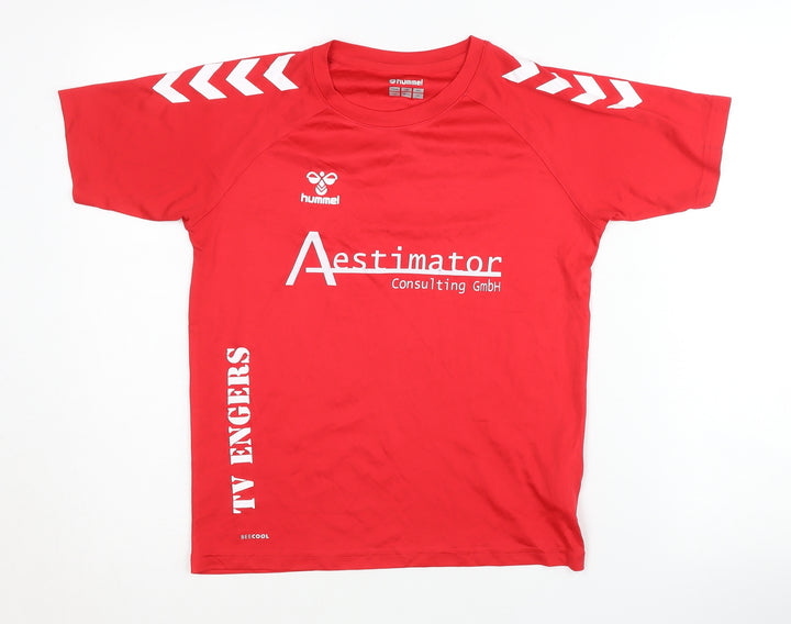 Hummel Boys Red Handball T-Shirt, All Seasons, Size 9-10