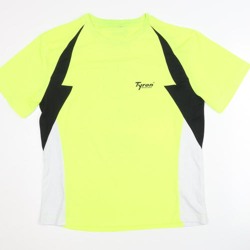 Tyron Unisex Yellow Running T-Shirt, Size S