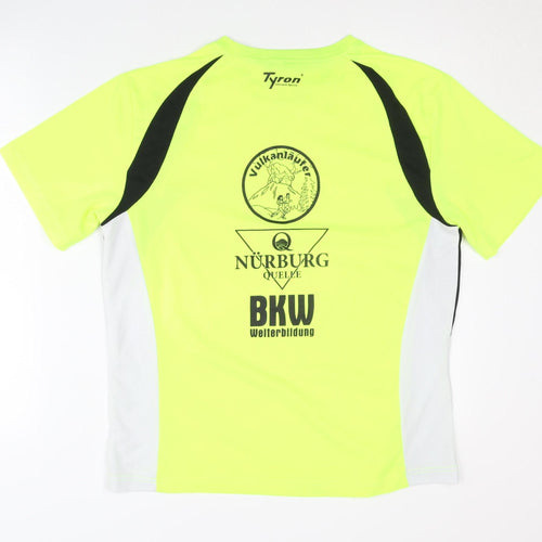 Tyron Unisex Yellow Running T-Shirt, Size S