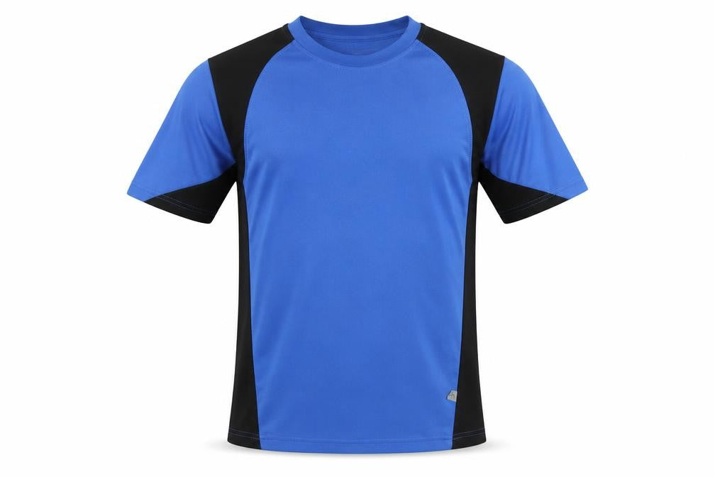 Front view of James & Nicholson Men's Blue T-Shirt S