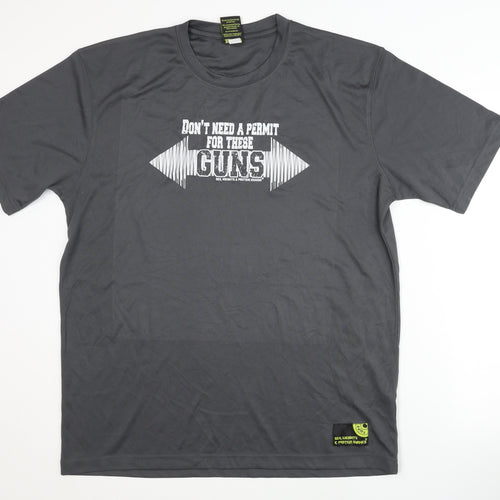 Sex Weights & Protein Shakes Men’s Grey XL T-Shirt