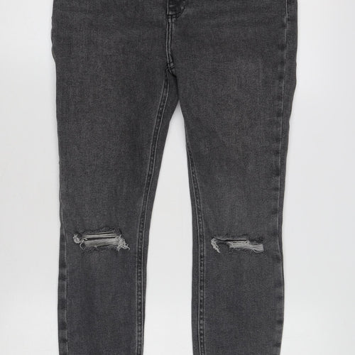 New Look Girls Black Skinny Jeans Size 10 Ripped