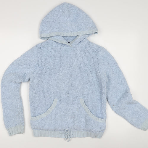 Gap Boys Blue Bouclé Hoodie, 2XL Pullover, Casual Wear