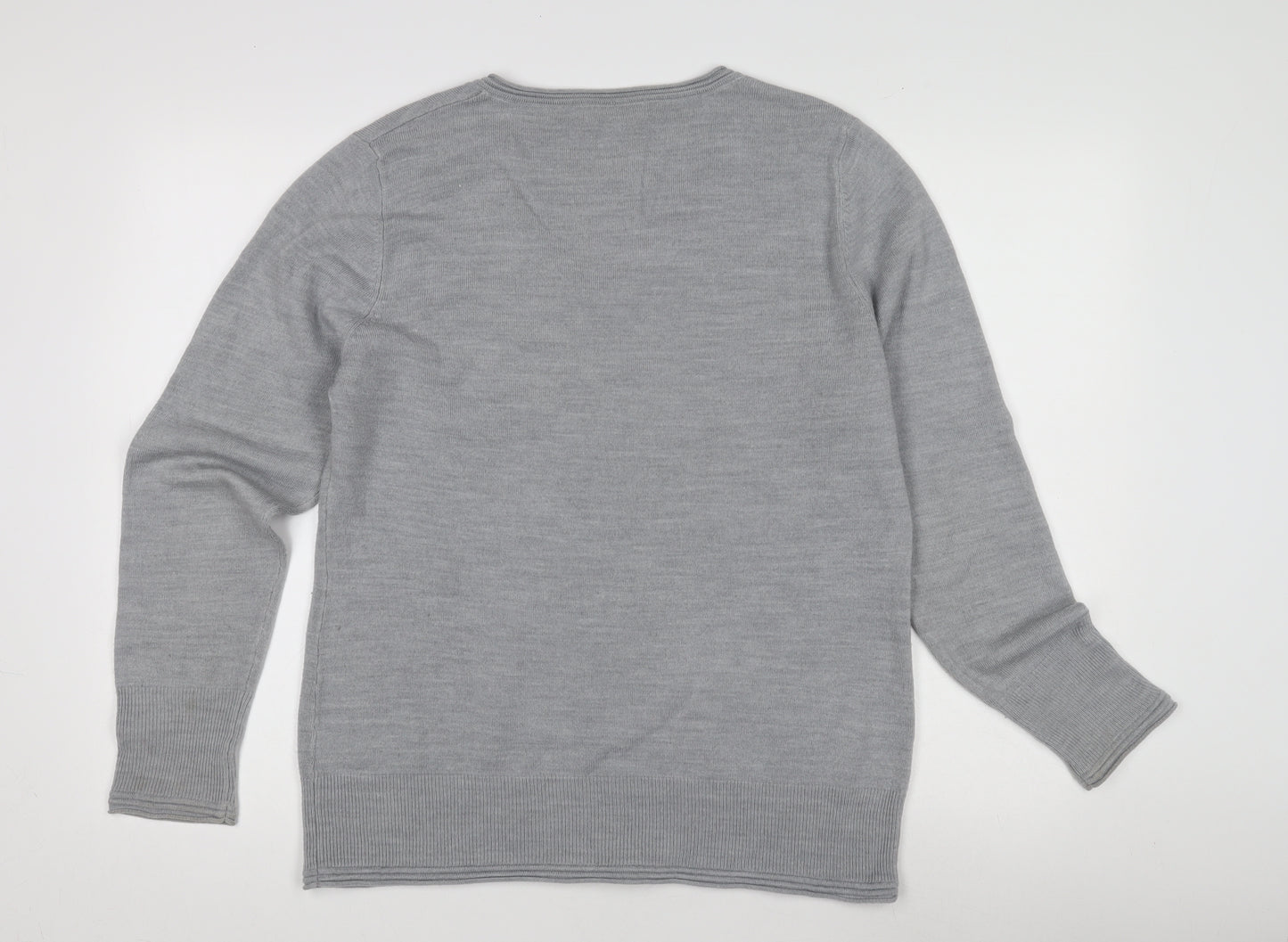 Marks and Spencer Women’s Silver V-Neck Pullover Jumper Size 18