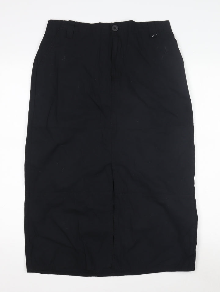 Beloved Woman Black Casual Skirt, L, Elastic Waist, Machine Washable