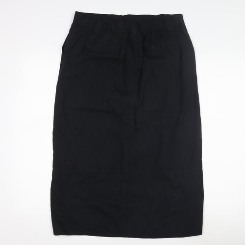 Beloved Woman Black Casual Skirt, L, Elastic Waist, Machine Washable