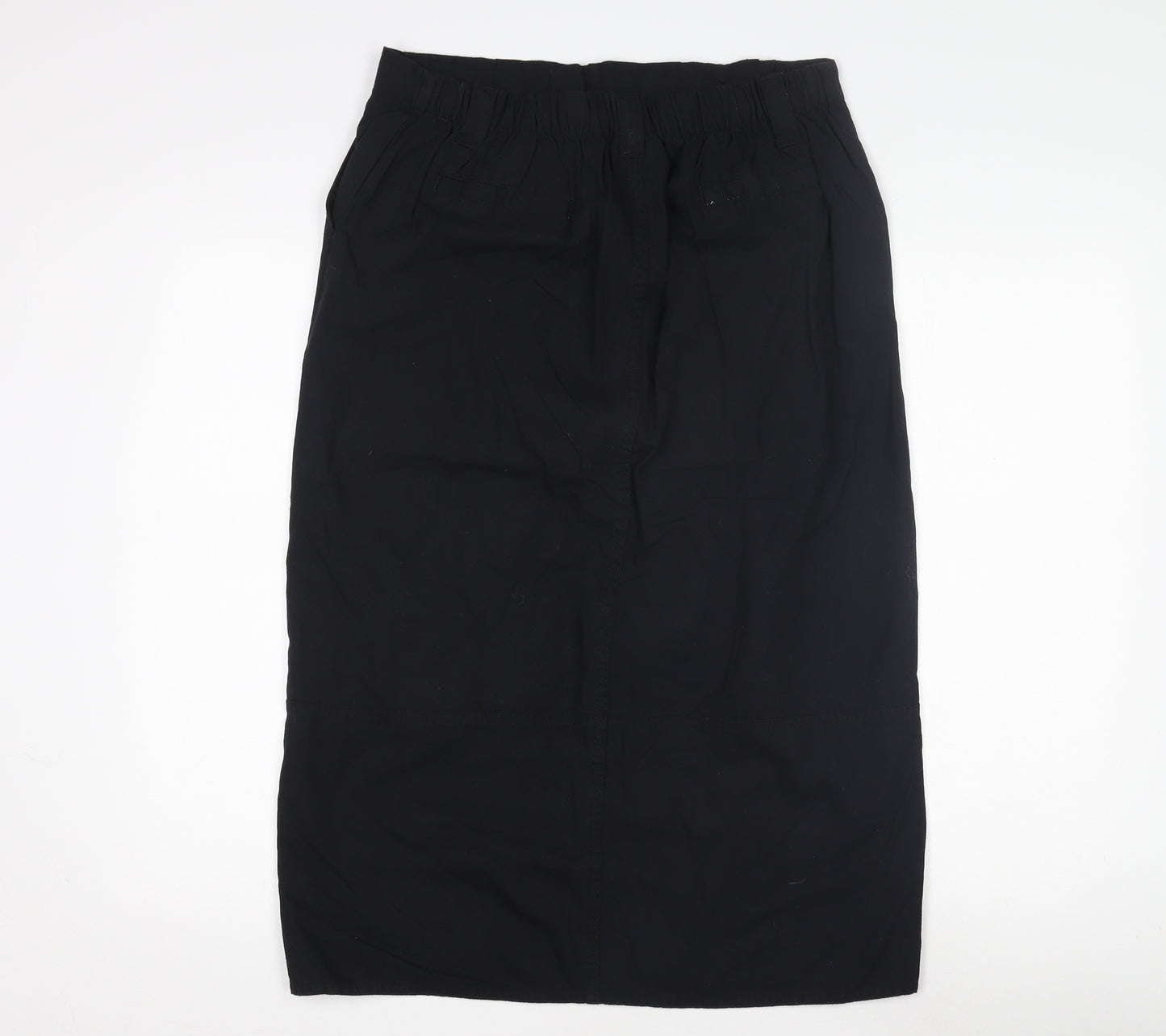Beloved Woman Black Casual Skirt, L, Elastic Waist, Machine Washable